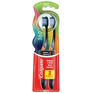 Dantų šepetėliai COLGATE 360 FRESH'N PROTECT 1+1