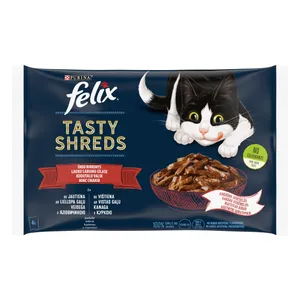 Mėsos rinkinys katėms FELIX TASTY SHREDS, 320 g