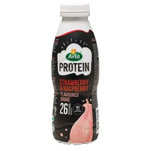 Pieno gėrimas su braškėmis ir avietėmis ARLA PROTEIN, 479 ml