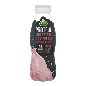 Pieno gėrimas su braškėmis ir avietėmis ARLA PROTEIN, 479 ml