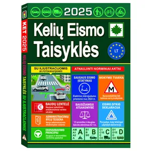 Knyga KELIŲ EISMO TAISYKLĖS SU ILIUSTRACIJOMIS
