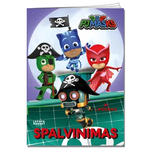 Knyga spalvinimas su lipdukais