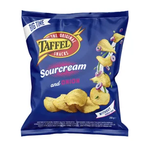Traškučiai TAFFEL SOUR CREAM & ONION Mega Pack, 250 g