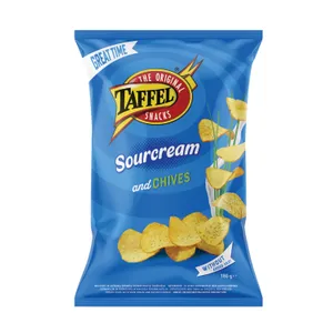 Traškučiai TAFFEL SOUR CREAM & CHIVES, 180 g