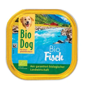 Paštetas šunims su žuvimi BIO DOG, 300 g Fisch