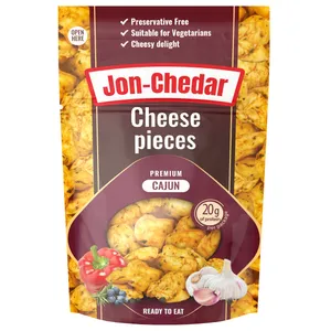 Čederio sūrio gabaliukai JON-CHEDAR CAJUN 50% rieb., 80 g