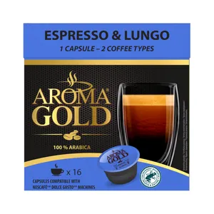 Kavos kapsulės AROMA GOLD ESPRESSO&LUNGO
