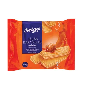 Vafliai sūrios karamelės skonio SELGA, 180 g