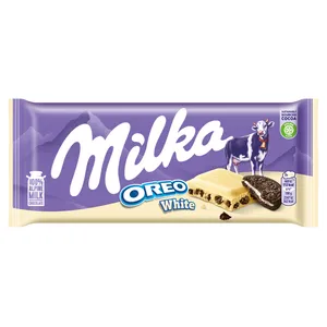 Šokoladas MILKA WHITE OREO COOKIES, 100 g