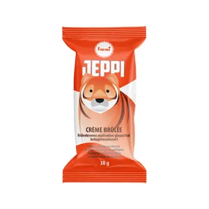 Glaistytas varškės desertas JEPPI su Creme Briule įdaru, 38 g