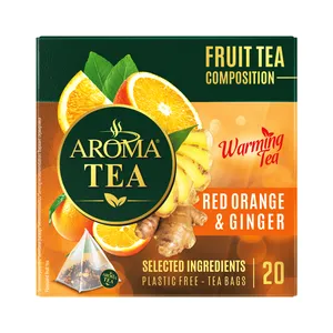 Vaisinė arbata AROMA TEA WARMING ORANGE&GINGER, 20 vnt.