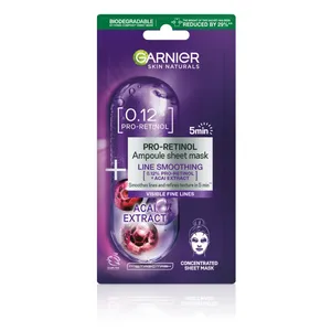 Garnier pro-retinol ampulinė kaukė veido odai, 19 g