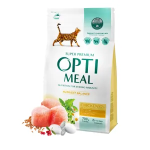Visavertis pašaras suaugusioms katėms OPTIMEAL, 700 g