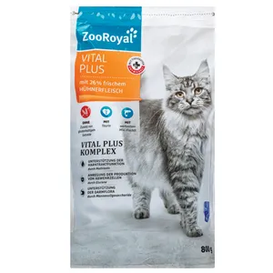 Pašaras katėms su vištiena ZOOROYAL VITAL PLUS, 800 g