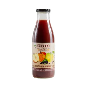 Obuolių ir juodųjų serbentų sultys IKI ŪKIS, 0,75 l