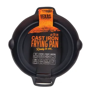 Ketaus apvali keptuvėlė TEXAS CLUB 30x5