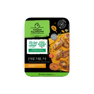 Viščiukų sparnelių vidurinės dalys PREMIUM su sūrios karamelės marinatu, 500 g