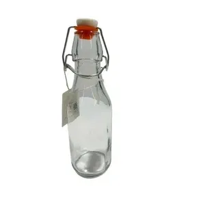 Stiklinis butelis su kamštiniu kamščiu, 250 ml