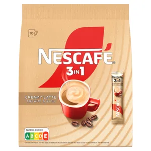 Kavos gėrimas NESCAFE 3IN1 CREAMY LATTE, 10 vnt.