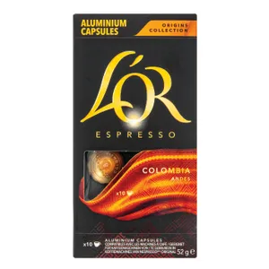 Kavos kapsulės L'OR COLOMBIA, 10 vnt.