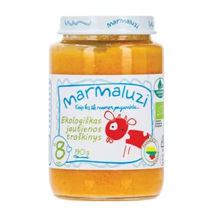 Ekologiškas jautienos troškinys MARMALUZI nuo 8 mėn., 190 g