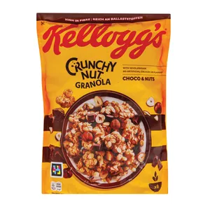Dribsniai KELLOGG'S CRUNCHY NUT GRANOLA CHOCO, 380 g