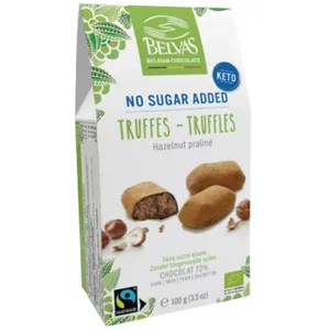 Šokoladiniai triufeliai su pralinė įdaru be cukraus, 100 g