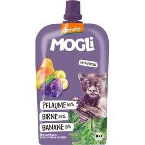 Slyvų, kriaušių, bananų tyrelė, biodinaminė, 120 g