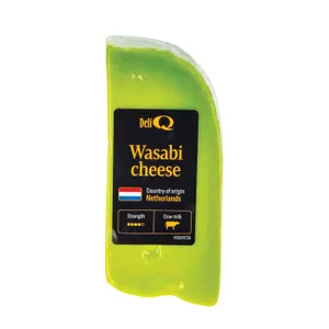 Puskietis fermentinis brandintas sūris su vasabiais DELI Q, 50% rieb., 130 g
