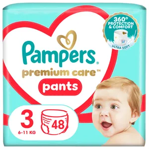 Sauskelnės-kelnaitės PAMPERS Premium Care Pants, Value Pack, 3 dydis, 48 vnt
