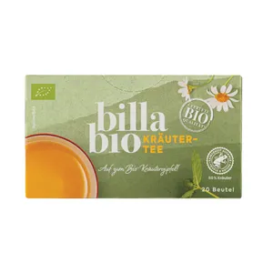 Žolelių arbata BILLA BIO, 20 X 1,7 g