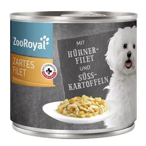 Vištienos su daržovėmis konservas šunims, ZOOROYAL,  140 g