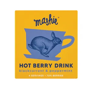 Juodųjų serbentų su pipirmėte uogų tyrė MASHIE ORIGINAL, 4x0.18 g