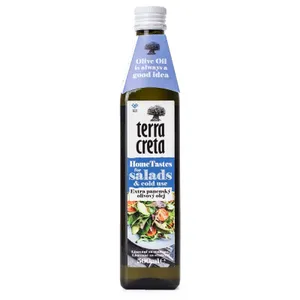 Alyvuogių aliejus salotoms ir šaltiems patiekalams, TERRA CRETA HOMETASTES EXTRA VIRGIN, 500 ml