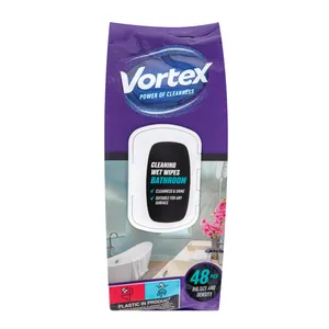 Drėgnos servetėlės VORTEX CLEANINIG WIPES BATHROOM, 48 vnt.