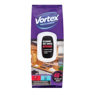 Drėgnos servetėlės VORTEX WET WIPES KITCHEN, 48 vnt.