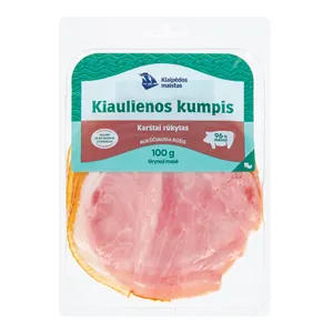 Klaipėdos karštai rūkytas kiaulienos kumpis, 100 g