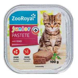 Paštetas jaunoms katėms su jautiena ZOOROYAL, 100 g