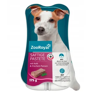 Paštetas šunims su veršiena ir prieškrandžiais, ZOOROYAL,  175G