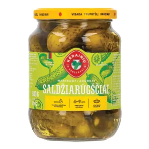 Marinuoti agurkai saldžiarūgščiai KĖDAINIŲ, 680 g
