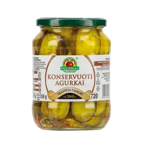 Konservuoti agurkai juostelėmis PSZCZOLKA, 720 ml