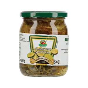 Konservuoti agurkai pjaustyti griežinėliais PSZCZOLKA, 540 ml
