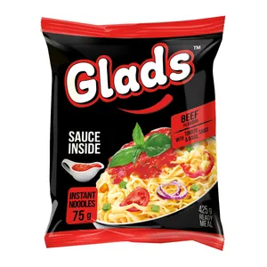 Makaronai jautienos skonio su pomidorais ir baziliku GLADS, 75 g