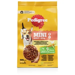 Sausas ėdalas suaugusiems šunims su paukštiena ir daržovėmis pedigree, 500 g