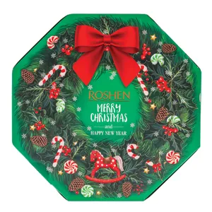 Saldainių rinkinys Kalėdinis vainikas ROSHEN 160 g