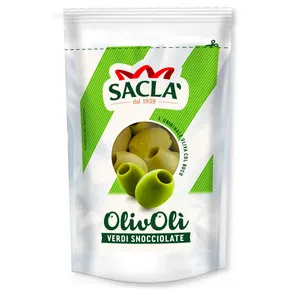 Žalios alyvuogės be kauliukų SACLA, 75 g