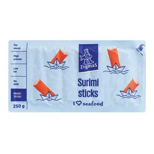 Atšaldytos krabų skonio lazdelės iš surimio ZIGMAS, 250 g