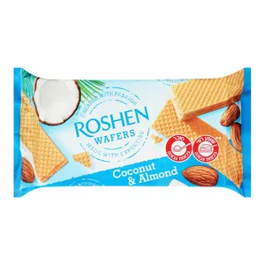 Vafliai ROSHEN su kokosiniu ir migdoliniu įdaru, 216 g