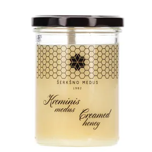 ŠERKŠNO kreminis bičių medus, 480 g
