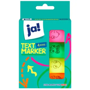 Mini teksto žymeklis VIVESS, 4 vnt rinkinys